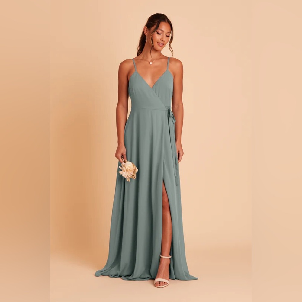 NWT Birdy Grey Cindy Dress in Chiffon Sea Glass